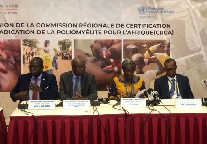 33ème Réunion de la Commission Régionale de Certification pour l’Eradication de la Poliomyélite pour l’Afrique ( CRCA) : Les progrès et les défis de l’élimination de la polio en Afrique au cœur des travaux à Cotonou