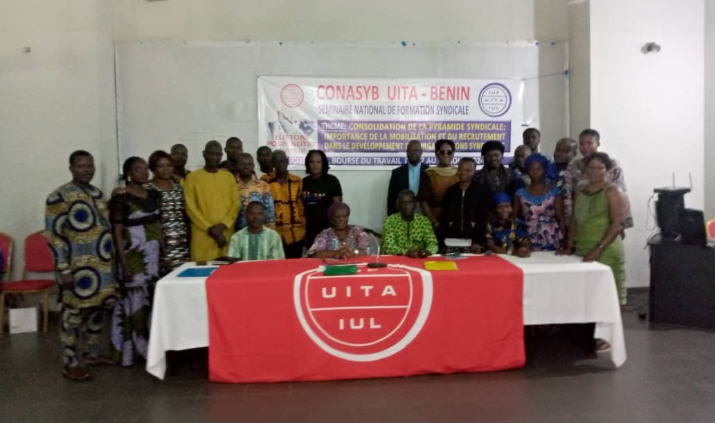 Consolidation de la pyramide syndicale Le CONASYB/UITA-Bénin outille ses affiliés pour la mobilisation et le recrutement dans le développement des Organisations Syndicales